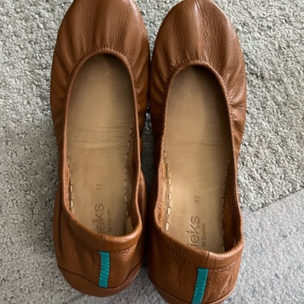 Tieks Brown Leather Flats